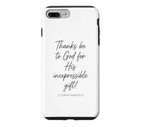 Merci à Dieu pour Son indicible 2 Corinthiens 9:15 Coque pour iPhone 7 Plus/8 Plus
