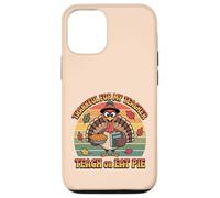 Merci à Mon Professeur de Dinde Retro Funny Teach Or Eat Pie Coque pour iPhone 12/12 Pro
