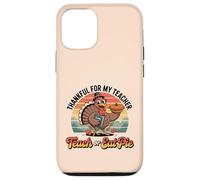 Merci à Mon Professeur de Dinde Retro Funny Teach Or Eat Pie Coque pour iPhone 12/12 Pro