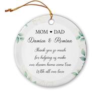 Merci Beaucoup De Nous Aider À Faire Pendentif De Noël Décoratifs Décoration De Noël A Suspendre Céramique Ornement Suspendu pour Festival Jardin Salon