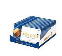 merci Cadre de table en chocolat élégant (15 x 100 g) / 4 petites plaques fines