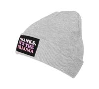 Merci, C'est Le Traumatisme Bonnet en Tricot Doux Bonnet Hiver Thermique Bonnets pour Vie Quotidienne l'escalade Homme