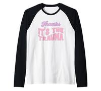 Merci C'est Le traumatisme Manche Raglan
