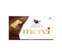 Merci chocolat noir 72%, 4 mini tablettes de chocolat - 100gr