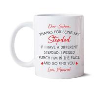 Merci D'Être Mon Beau-Père Mug Céramique Tasse À Thé Durable Tasse À Café Idée Cadeau Pour Bureau Collègue Pâques 330 Ml