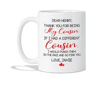 Merci D'Être Mon Cousin. Tasse À Thé Unique Tasse À Café Drôle Mug Idée Cadeau Pour Bureau Collègue Pâques 330 Ml