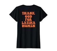 Merci Dieu pour Les Femmes Latines T-Shirt, Femme, Noir, XS