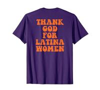 Merci Dieu pour Les Femmes Latines T-Shirt, Homme, Violet, M