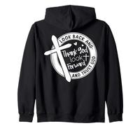 Merci Dieu, Regardez vers l'avenir - Citation Inspirante Sweat à Capuche