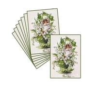 MERCI-FACTEUR.COM Carte Ancienne 1er Mai Vintage - 8 Cartes Postales (3 Formats Dispos) - Carte Chaton Dans Un Bouquet De Muguet Fleuri