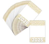 MERCI-FACTEUR.COM Carte de Voeux 2025 Entreprise Personnalisable - Carte Postale - 32 Cartes - Carte Ã‰clats Dorés Pour Une Année 2025 Réussie Format Carte Postale (Dispo en 3 Formats)