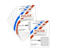 MERCI-FACTEUR.COM Carte de Voeux 2025 Humour - 8 Cartes Non Pliées (3 Formats Dispos) - Carte Voeux Sous Haute Surveillance Pour 2025