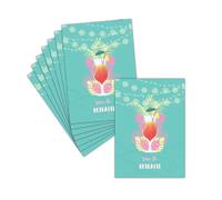 MERCI-FACTEUR.COM Carte Départ en Retraite Arrosée - 8 Cartes Non Pliées (3 Formats Dispos) - Carte Cocktail Festif Pour Célébrer La Retraite