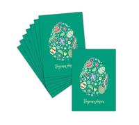 MERCI-FACTEUR.COM Carte Joyeuses Pâques - 8 Cartes Postales (3 Formats Dispos) - Carte Å’uf Décoré Pour Un Joyeux Printemps