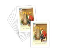 MERCI-FACTEUR.COM Carte Postale Saint Nicolas Cartes Anciennes et Vintages - 8ex - Carte L'arrivée De Saint Nicolas Sous La Neige