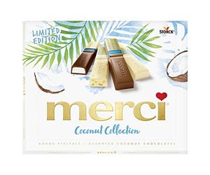 merci Finest Selection Coconut Collection - 1 x 250 g - Spécialités au chocolat de noix de coco