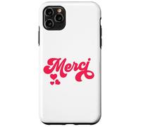 Merci French Paris Citation Français Donne Français Cadeau Coque pour iPhone 11 Pro Max