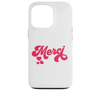 Merci French Paris Citation Français Donne Français Cadeau Coque pour iPhone 13 Pro