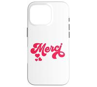 Merci French Paris Citation Français Donne Français Cadeau Coque pour iPhone 16 Pro