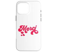 Merci French Paris Citation Français Donne Français Cadeau Coque pour iPhone 16 Pro Max