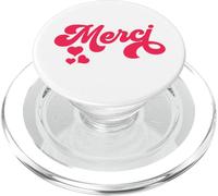 Merci French Paris Citation Français Donne Français Cadeau PopSockets PopGrip pour MagSafe