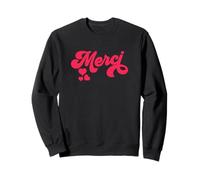 Merci French Paris Citation Français Donne Français Cadeau Sweatshirt
