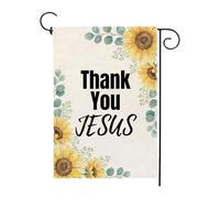 Merci Jésus Été Christianisme Jésus Bannière Cour 30X45Cm Drapeaux Double Face Durable Drapeau Pour Ferme Fêtes Clubs