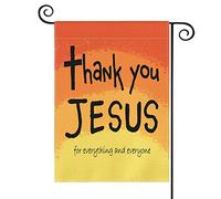 Merci Jésus Pour Tout Et Pour Tous. Dieu, Christianisme, Semaine Sainte, Nativité Drapeaux Couleurs Vives Garden Flag Résistant Aux Intempéries Drapeau Pour Mur Jardin Intérieur 30X45Cm