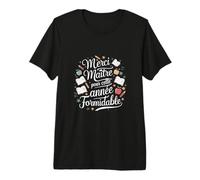 Merci maître pour Cette année Formidable Professeur école T-Shirt Haut de Gamme