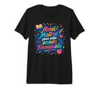 Merci maître pour Cette année Formidable Professeur école T-Shirt Haut de Gamme