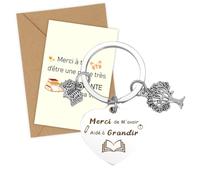 Merci Maîtresse Cadeau Maitresse D'École Fin D'année Porte-Clés Paques Cadeau Fin D'année Scolaire Anniversaire Retraite Original Cadeaux Atsem Maternelle Maitre Nounou Directrice D'École Instituteur