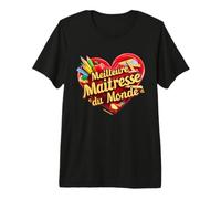 Merci maîtresse école Maternelle Primaire Meilleure du Monde T-Shirt Haut de Gamme