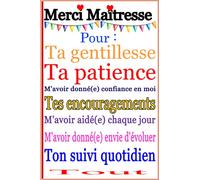 Merci Maîtresse: Un cadeau pour remercier maître, maîtresse, idée cadeau original pour maîtresse