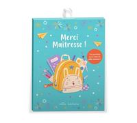 Merci maîtresse ! Une pochette pour créer de jolis cadeaux: avec 3 lettres, 1 planche d’autocollants, 6 cartes à colorier et 3 enveloppes