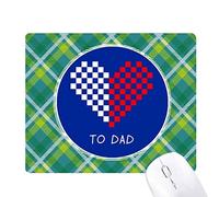 merci papa retour coeur réseaux verte grille pixel tapis de souris