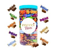 merci Petits bonbons de chocolat - 7 saveurs de chocolat - cadeau en chocolat pour remercier quelqu'un - mélange de chocolats - 700g