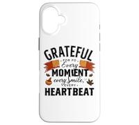 Merci pour Chaque Instant, Chaque Sourire, Chaque Battement de cœur Coque pour iPhone 16 Plus