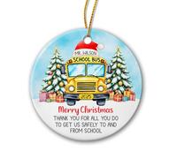 Merci pour Tout Ce Que Vous Faites pour Nous Aider Décoration De Noël A Suspendre Céramique Ornement Suspendu Drôle Pendentif De Noël pour Salon Maison Fête