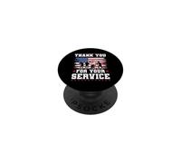 Merci pour Votre Service Patriotic Veterans Day US Patriot PopSockets PopGrip Adhésif