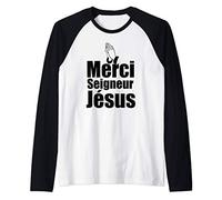 Merci Seigneur Jésus Idées de Cadeaux Chrétiens Manche Raglan