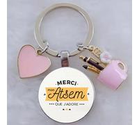 Merci SUPER Atsem français rond verre Cabochon bricolage cadeau bijoux 840-14