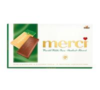 Merci tablette de chocolat Amande Lait 100g paquet de 15