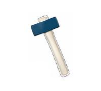 MERCIER Masette 1,25 kg - Tête bleue, manche beige/crème cylindrique et rectangulaire
