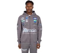 Mercier - Sweat à capuche "International" avec fermeture éclair sur toute la longueur pour homme GT2672 (XS) (Gris)
