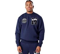 Mercier - Sweatshirt col rond pour homme GT2031 (L) (Bleu marine)