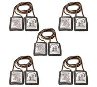 MERCILIA MEISHILAI Collier Scapulaire marron de qualité supérieure de Notre-Dame du Mont Carmel, en feutre de laine avec cordon marron de 48 cm, grande protection sacramentale de 45 mm x 53 mm, cadeau