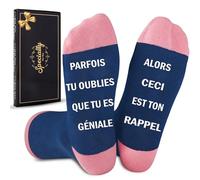 Merclix Idee Cadeau Original Chaussettes 39-42 Cadeau Anniversaire, Noël, Maman, Soeur, Meilleure Amie, Ado Fille, Niece