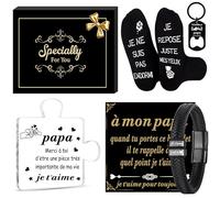 Merclix Idee Cadeau Papa Original Anniversaire Noel Fete Des Peres Chaussette Porte Clef Bracelet Coffret Homme Cadeau Pour Papa Cadeaux Homme Rigolotes Humour