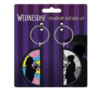 Mercredi - 2 Pack Porte-Clés Caoutchouc - Wednesday Enid Window