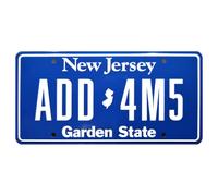 Mercredi | ADD4MS | Plaque d'immatriculation en métal estampillé